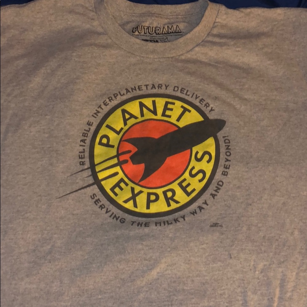 Gray futurama T-shirt